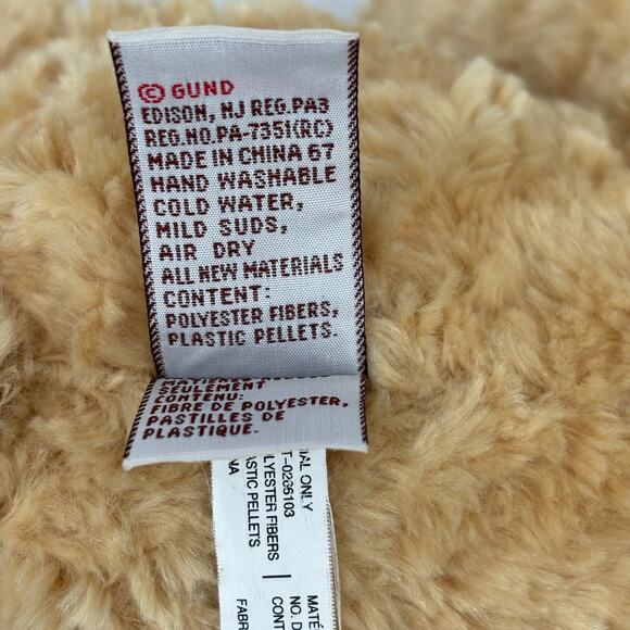 Gund Manni Plush Teddy Bear Tan 14 Inch Stuffed Animal Toy #015015 - Picture 8 of 8